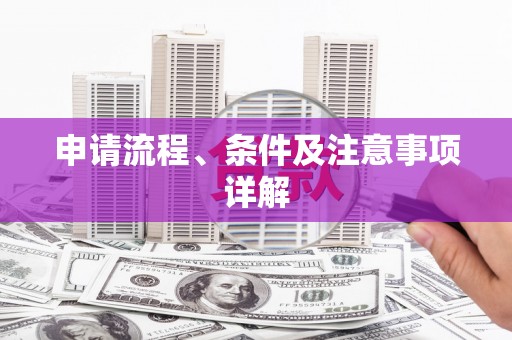 红寺堡申请流程、条件及注意事项详解
