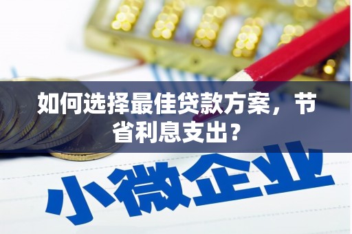 红寺堡如何选择最佳贷款方案，节省利息支出？