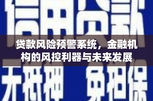 红寺堡贷款风险预警系统，金融机构的风控利器与未来发展