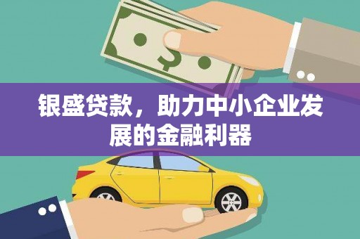 红寺堡银盛贷款，助力中小企业发展的金融利器