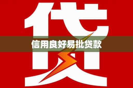红寺堡信用良好易批贷款