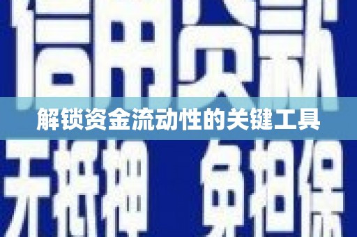 红寺堡解锁资金流动性的关键工具