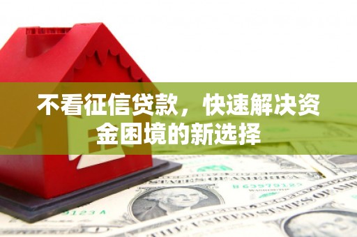 红寺堡不看征信贷款，快速解决资金困境的新选择