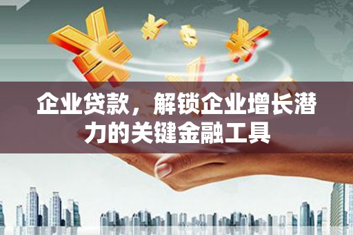 红寺堡企业贷款，解锁企业增长潜力的关键金融工具
