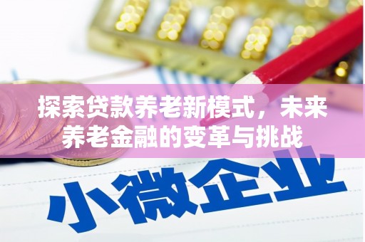 红寺堡探索贷款养老新模式，未来养老金融的变革与挑战