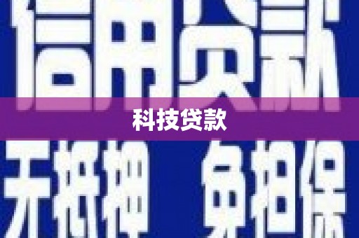 红寺堡科技贷款