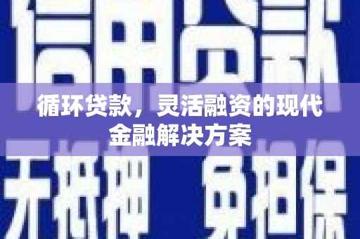 红寺堡循环贷款，灵活融资的现代金融解决方案