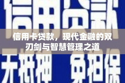 红寺堡信用卡贷款，现代金融的双刃剑与智慧管理之道