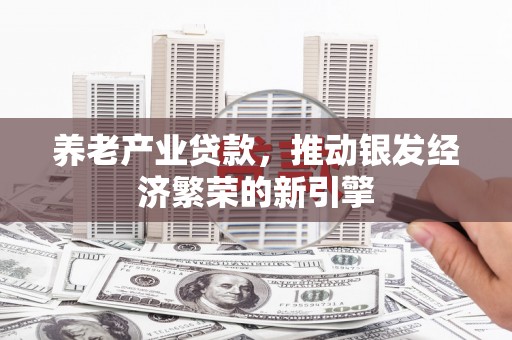 红寺堡养老产业贷款，推动银发经济繁荣的新引擎