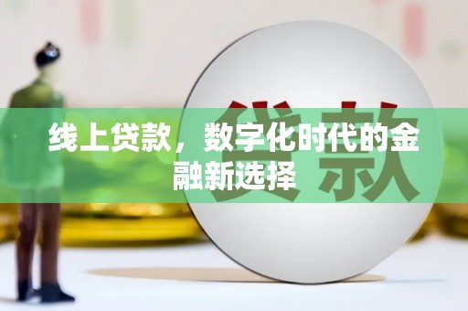 红寺堡线上贷款，数字化时代的金融新选择