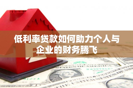 红寺堡低利率贷款如何助力个人与企业的财务腾飞