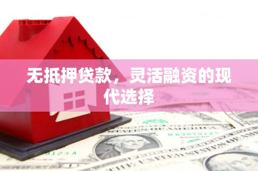 红寺堡无抵押贷款，灵活融资的现代选择