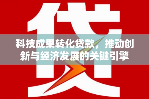 红寺堡科技成果转化贷款，推动创新与经济发展的关键引擎