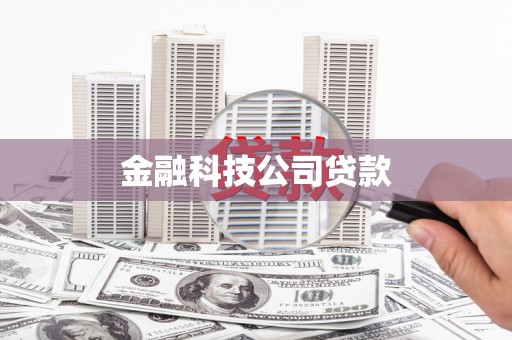 红寺堡金融科技公司贷款