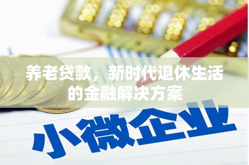 红寺堡养老贷款，新时代退休生活的金融解决方案