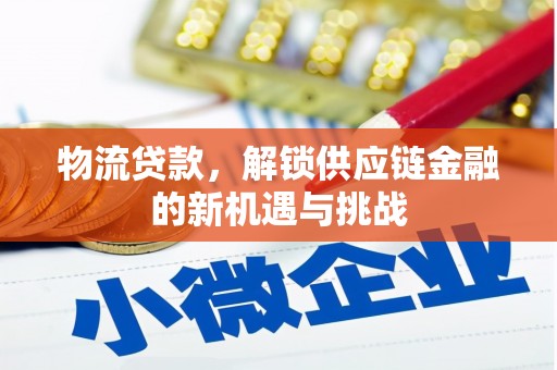 红寺堡物流贷款，解锁供应链金融的新机遇与挑战