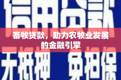 红寺堡畜牧贷款，助力农牧业发展的金融引擎