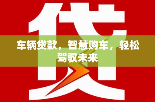 红寺堡车辆贷款，智慧购车，轻松驾驭未来