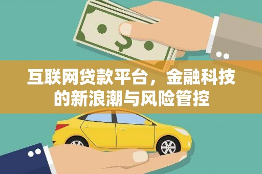 红寺堡互联网贷款平台，金融科技的新浪潮与风险管控