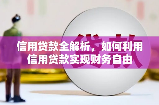 红寺堡信用贷款全解析，如何利用信用贷款实现财务自由